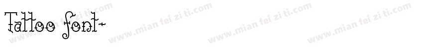 Tattoo font字体转换